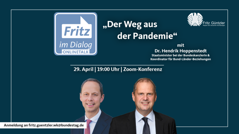 Mehr über den Artikel erfahren Fritz im Dialog am 29. April
