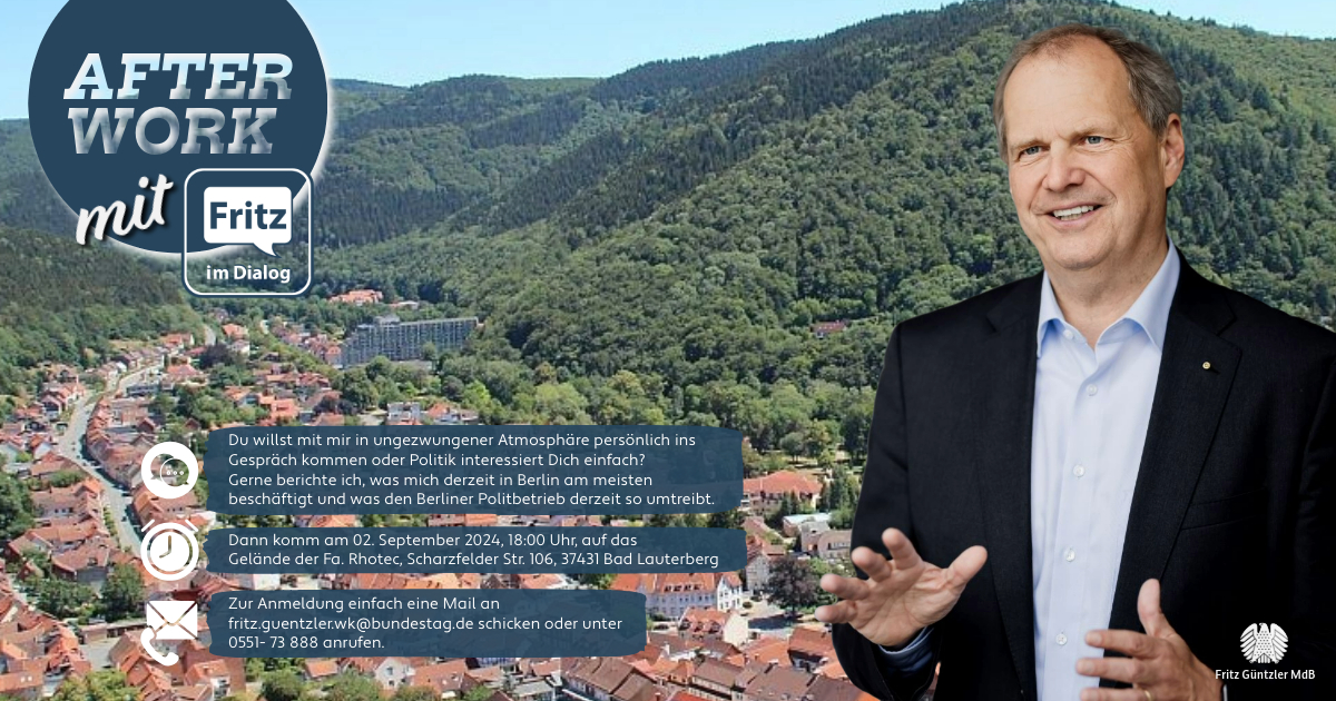 Mehr über den Artikel erfahren Fritz after work in Bad Lauterberg am 2. September