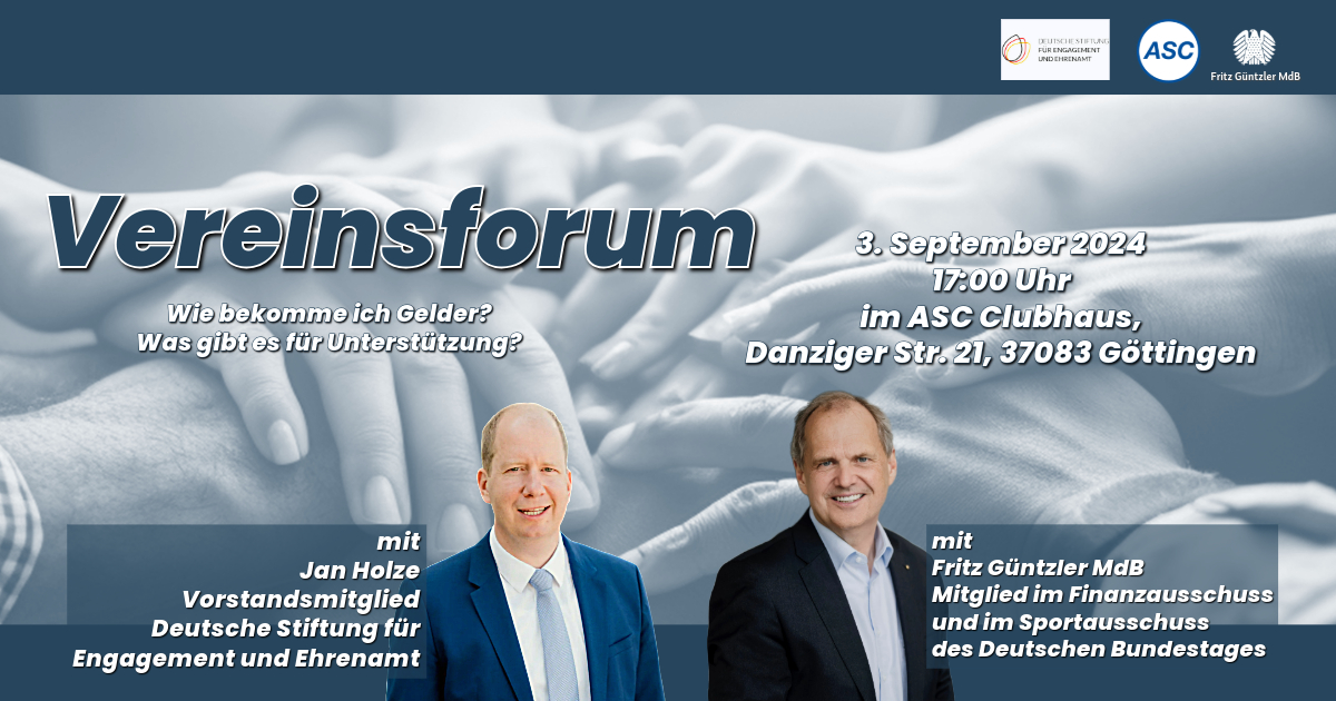 Mehr über den Artikel erfahren Vereinsforum am 3. September 2024